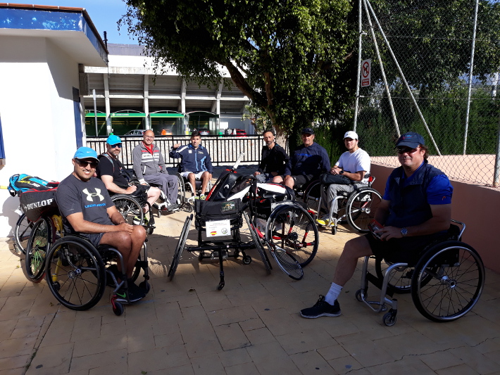 Comienza en Almucar el Campeonato de Andaluca interprovincial tenis en silla de ruedas